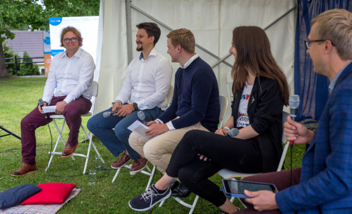 The panel from the Youth of Europe debate at the Arvamusfestival 2019