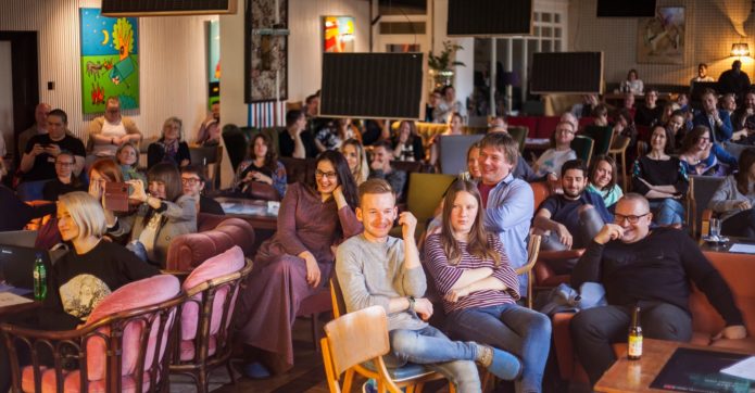 The audience at one of the recent Estonishing Evenings events in Tallinn